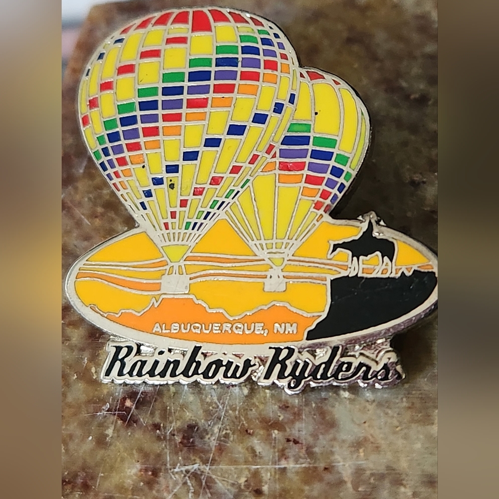 Rainbow Ryders Hot Air Balloon Pin